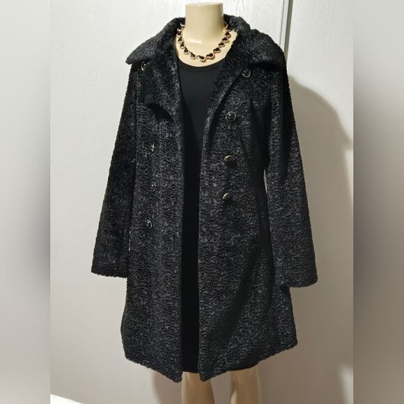 WHAT GOES AROUND COMES AROUND Black Coat Jacket S Anthropologie. GC - Picture 13 of 16